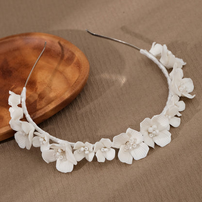 Ceramic Flower Handmade Headband