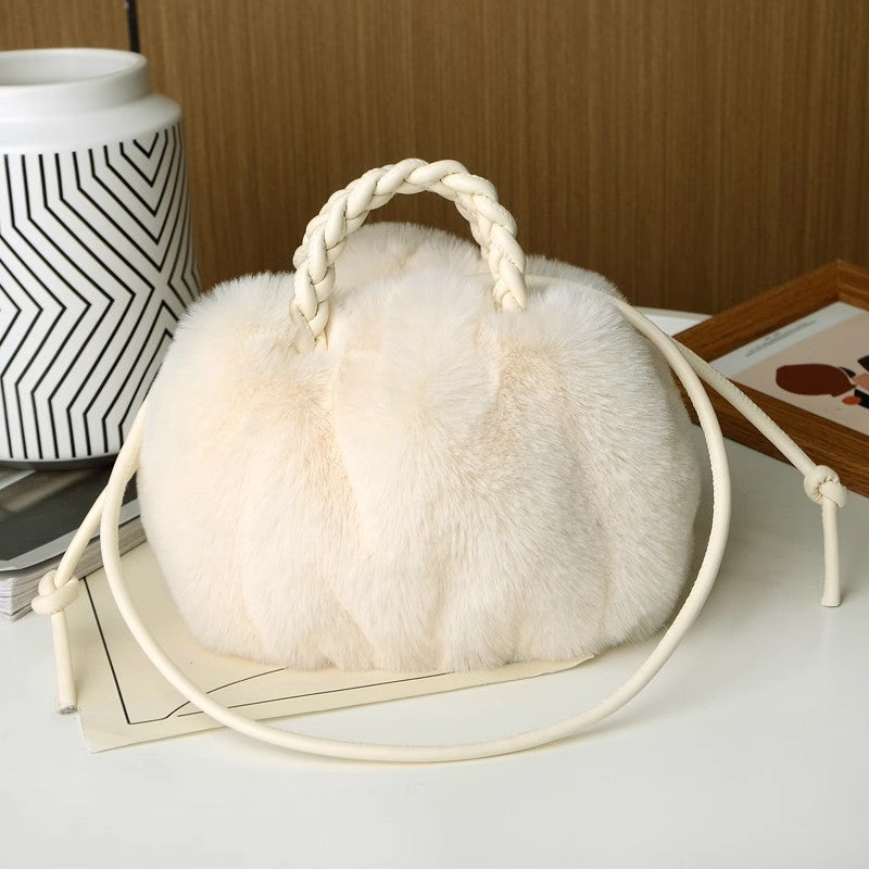 Fuzzy Winter Cloud Bag Tote Shoulder Satchel