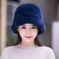 Winter Real Rabbit Fur Bucket Hat - Cozy & Stylish