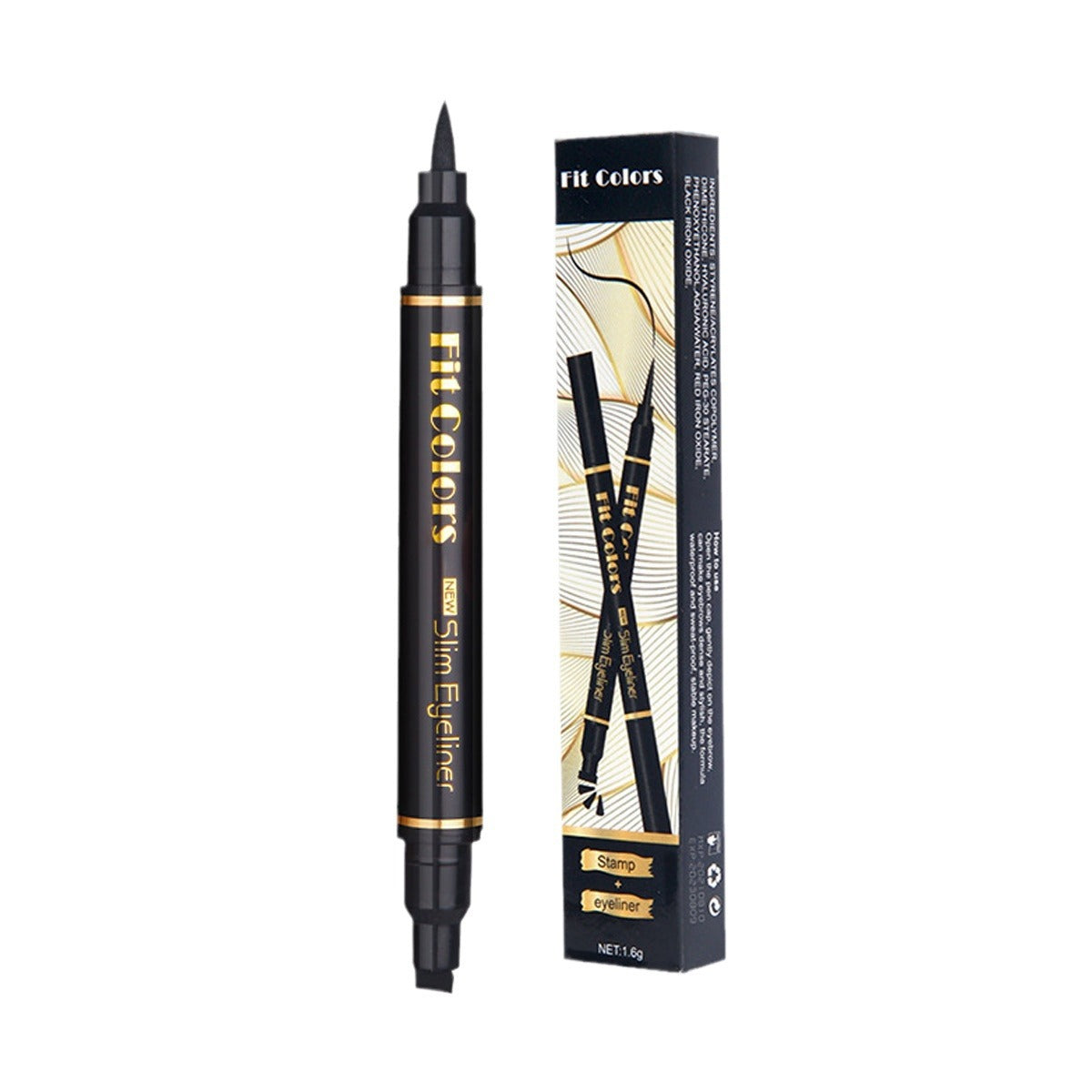 Fit Colors Dual-Head Wing Liner - Matte Waterproof Formula