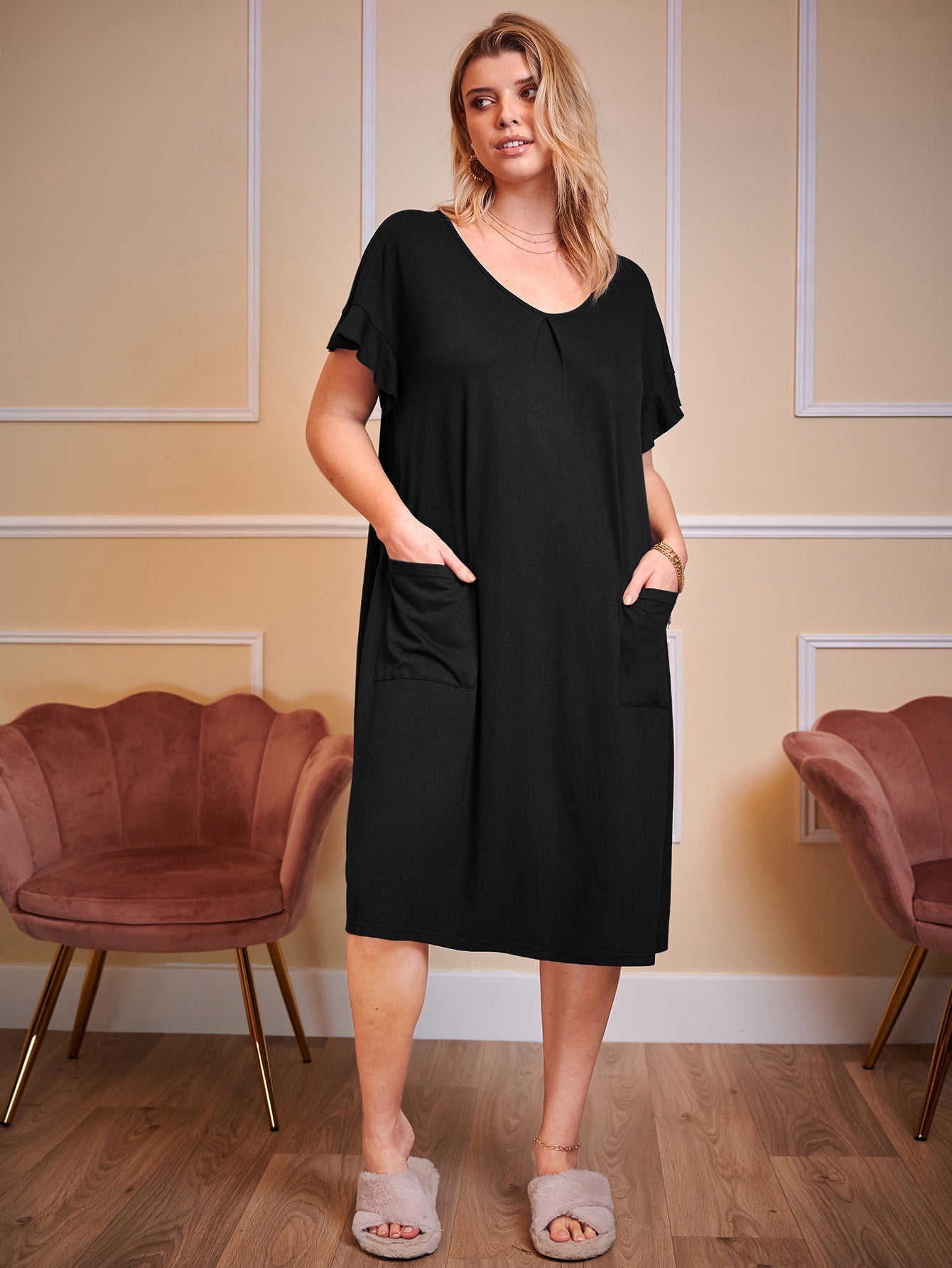 Plus Size Loungewear Long Skirt Pajamas