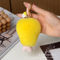 Genuine Rex Rabbit Fur Chicken Leg Keychain Pendant Birthday Gift Accessory