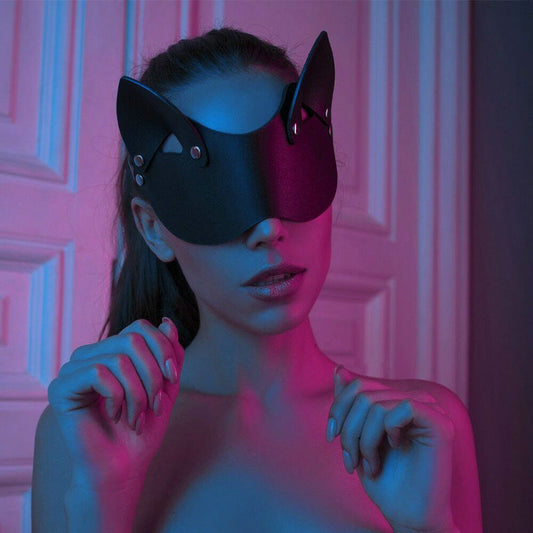 Sexy Blackout Cat Flirting Eye Mask