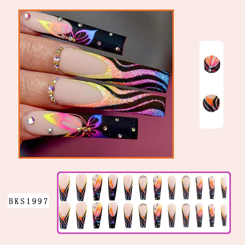 New FashionLong INS Style Edgy Nail Tips