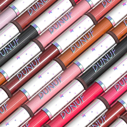 12-Color Shimmer Long-Lasting Waterproof Lip Gloss-Homeunderwear