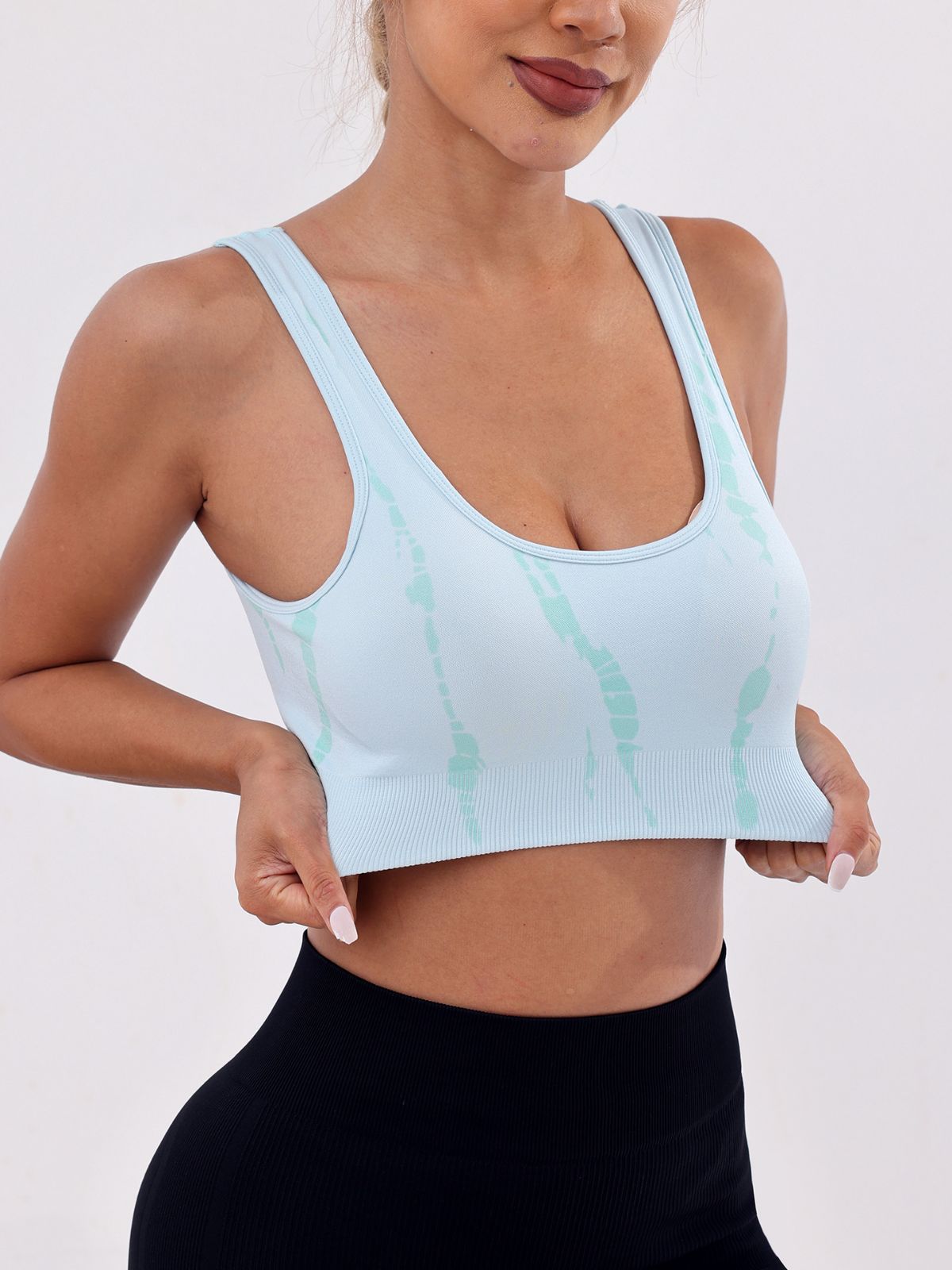 Quick-Drying Tie-Dye Printed Sports Bras