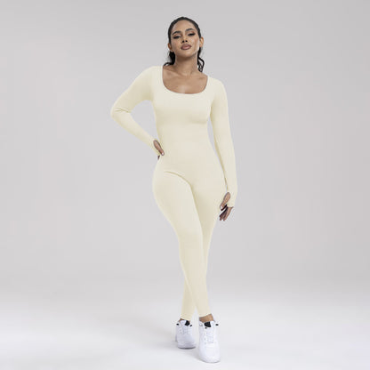 Outdoor Square Neck Tight-Fitting Sports Wear