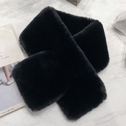 Winter Faux Rabbit Fur Scarf - Cozy & Fashionable