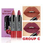 New Fashion 2-Pack Velvet Matte Lip Pencils for Long-Lasting Wear-Homeunderwear