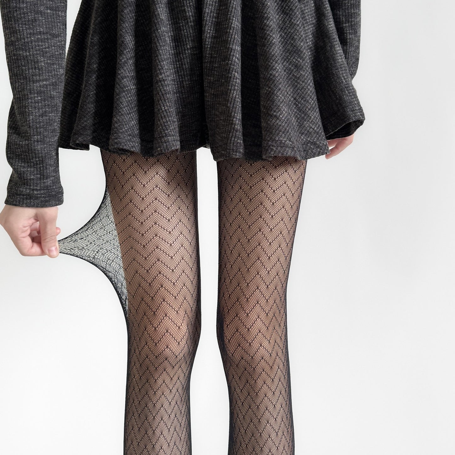 Sexy Twill Wavy High Elastic and Thin Anti-stripping Leggings Pantyhose