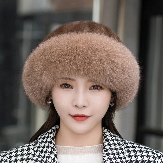 Winter Mink Fur Bucket Hat - Warm & Stylish