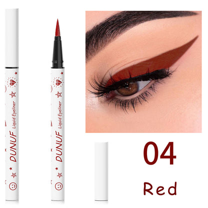 12-Color Long-Lasting Waterproof Liquid Eyeliner-Homeunderwear