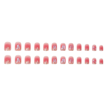 Aurora Rhinestone Nail Extensions, Detachable and Glamorous