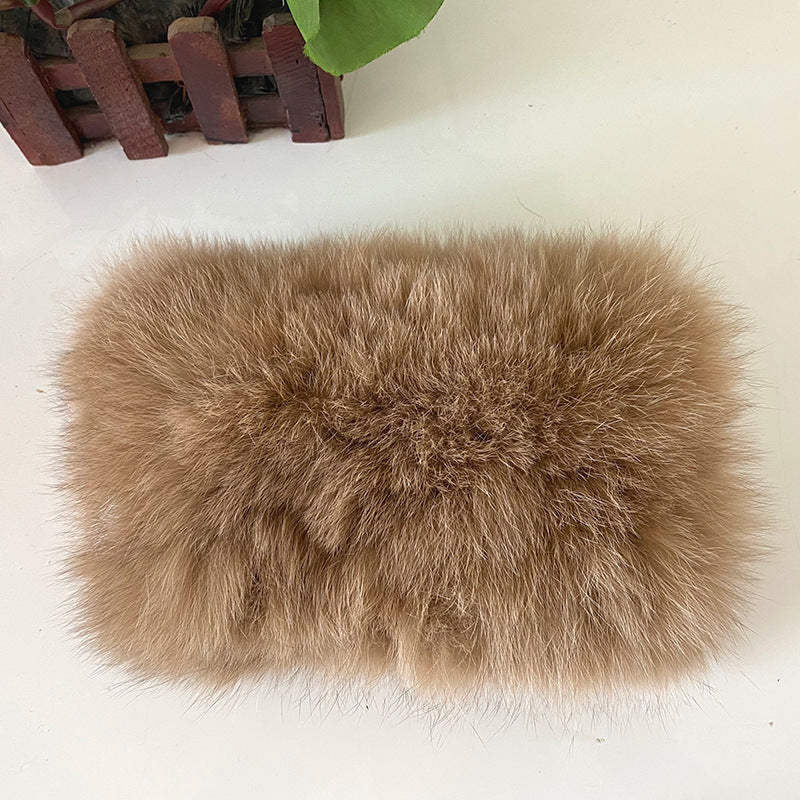 Warm Fox Fur Neck Warmer - Winter Fashion Accessory