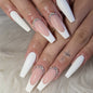 New FashionLong INS Style French Tip Nail Tips