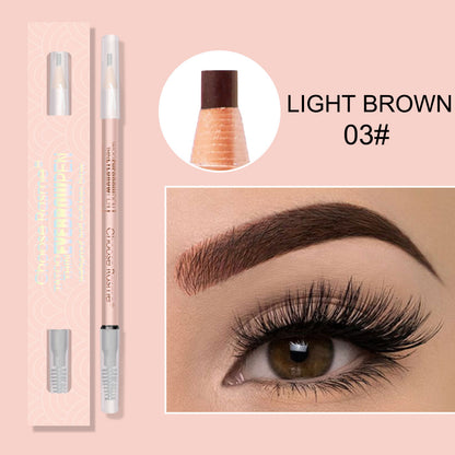 New Fashion Double-Ended Eyebrow Pencil - Ultra-Fine, Natural, Waterproof, Long-Lasting-Homeunderwear