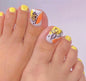 Removable Toe Nail Art, Wear-On Foot Nails