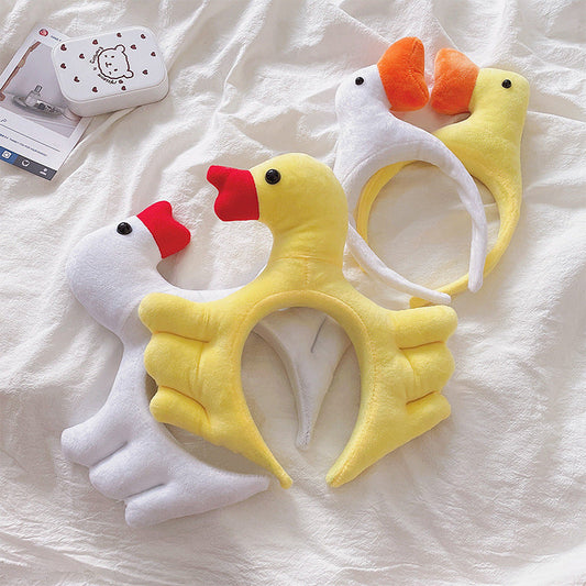 Cute Screaming Duck Headband