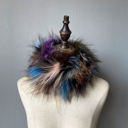 Warm Fox Fur Neck Warmer - Winter Fashion Accessory