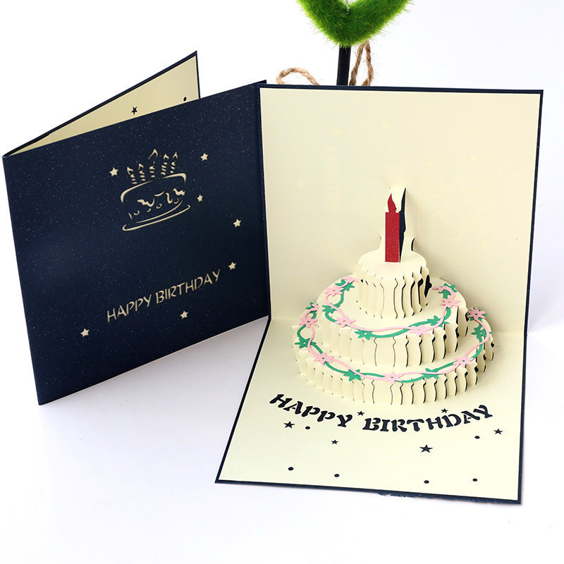 Ins - style 3D Birthday Greeting Card