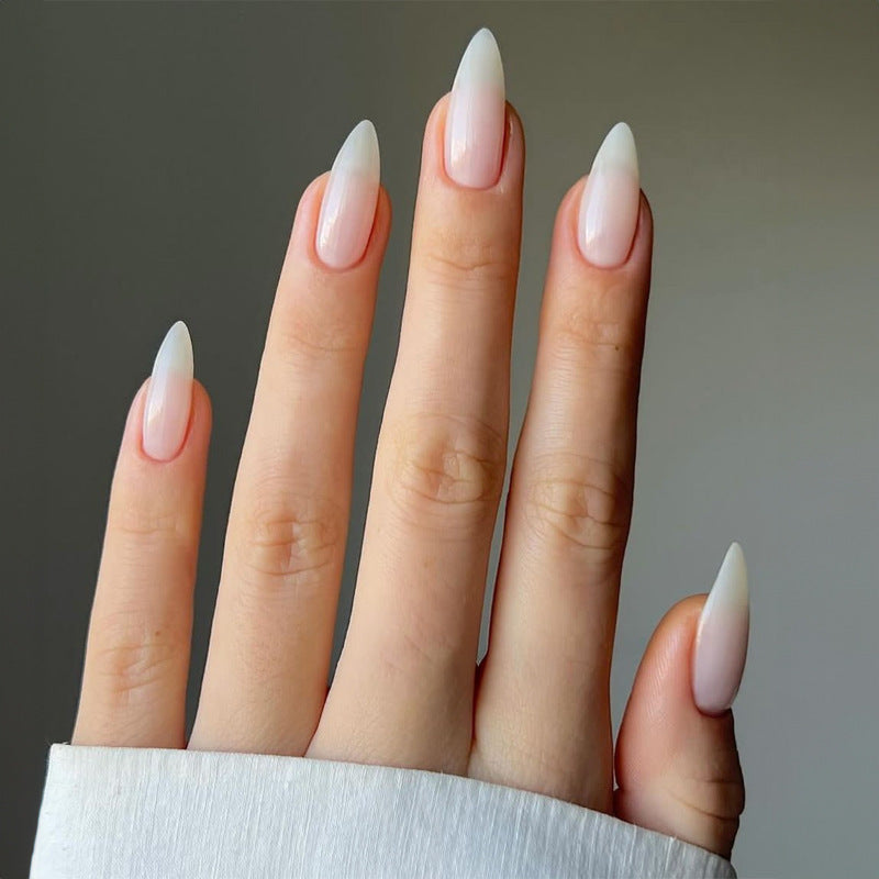 White Minimalist Fall Nails - Removable Solid Color Tips