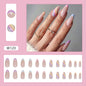 No-Carve Nail Tips Multicolor Striped Waterdrop Nails Wholesale Ready-Made Wearable-homeunderwear