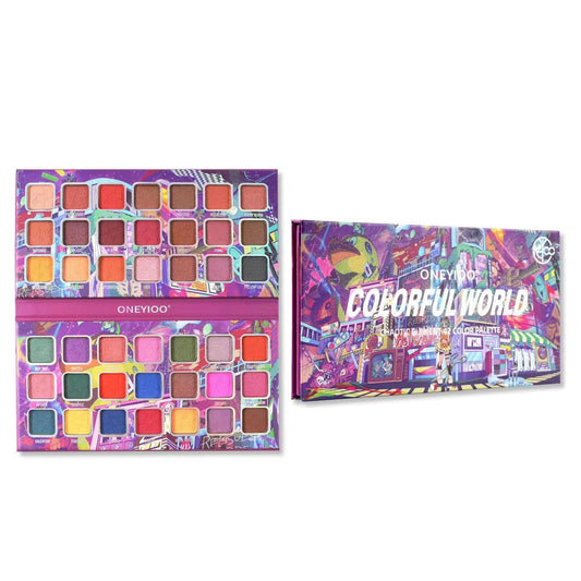 42-Color Anime Pattern Eye Shadow Palette - Matte & Shimmer