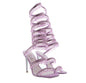 Gemstone-Adorned Wrap Around Ankle Strap Stiletto Sandals-Homeunderwear