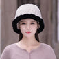 Winter Real Rabbit Fur Bucket Hat - Cozy & Stylish