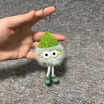 Cute Plush Hat Keychain - High-Quality School Gift