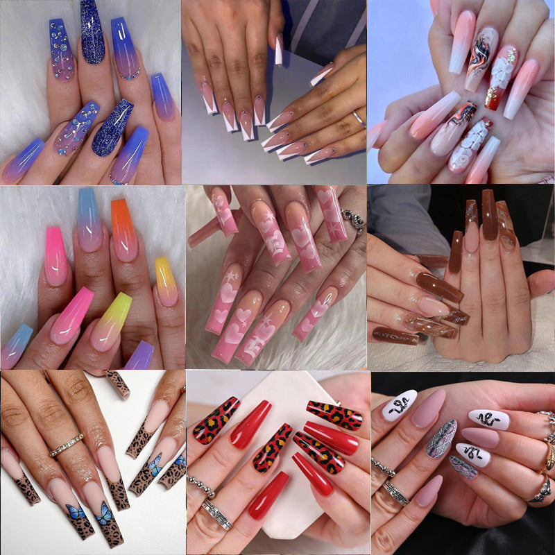 New FashionLong Faux Nail Tips for Elegant Manicures