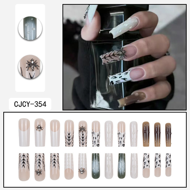 Long Elegant Nail Tips for Summer, Wearable Pads