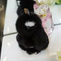 Cute Mini Faux Fur Bunny Charm - Keychain & Bag Accessory