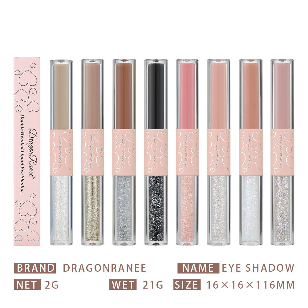 New Fashion Matte Liquid Eyeshadow with Glitter and Primer Duo-Homeunderwear