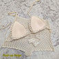 Handmade Crochet Striped Bikini Set Swimwear