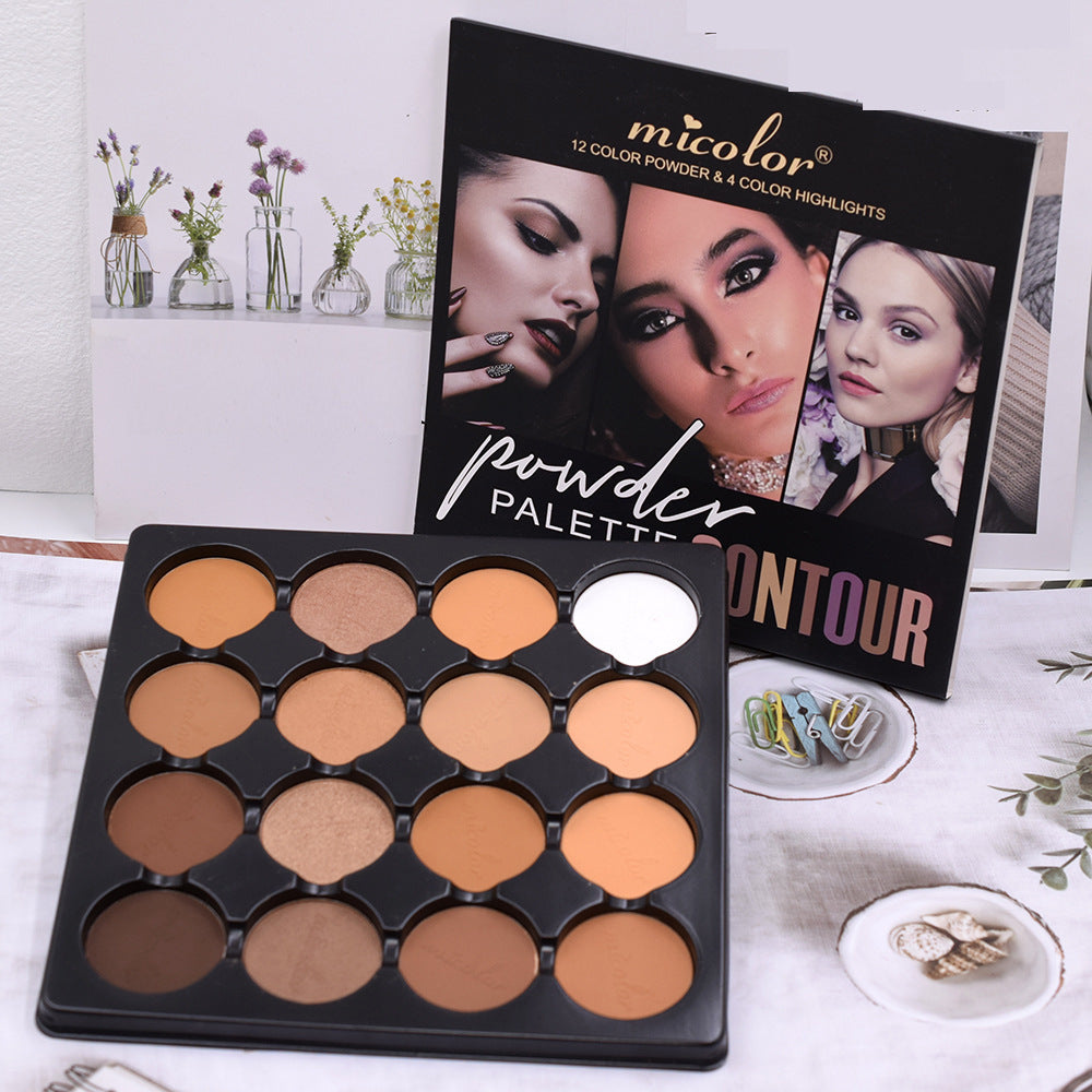 New Fashion16-Color Face Contour Palette - Long-Lasting-homeunderwear