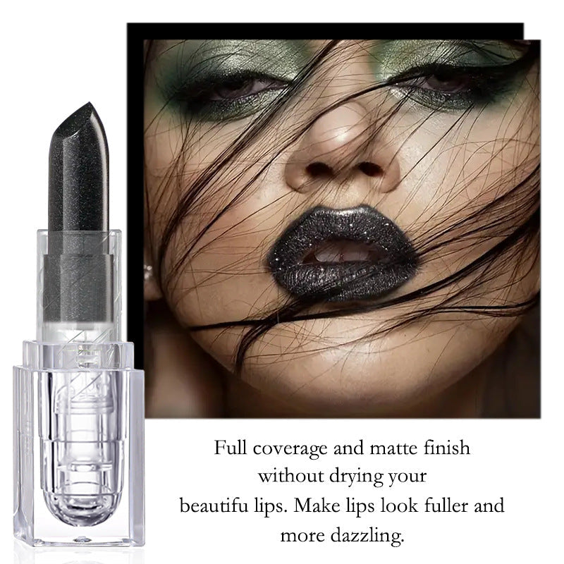 Waterproof Long-Lasting Black Gothic Lip Gloss