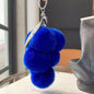 Real Rabbit Fur Grape Charm - Keychain & Bag Decor