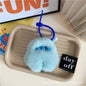 Cute Fuzzy Monster Keychain Creative Cartoon Bag Charm