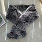 Real Rabbit Fur Long Winter Scarf - Warm & Chic