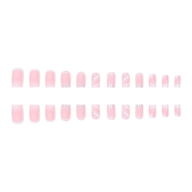 24-Piece Gradient Minimalist Wearable Nail Extensions