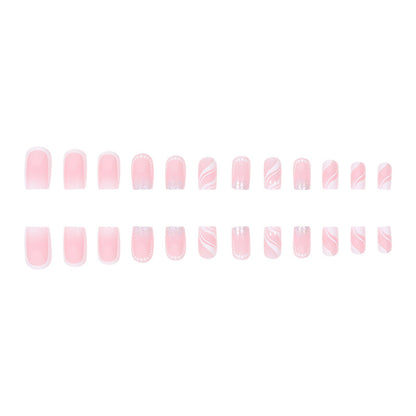 24-Piece Gradient Minimalist Wearable Nail Extensions