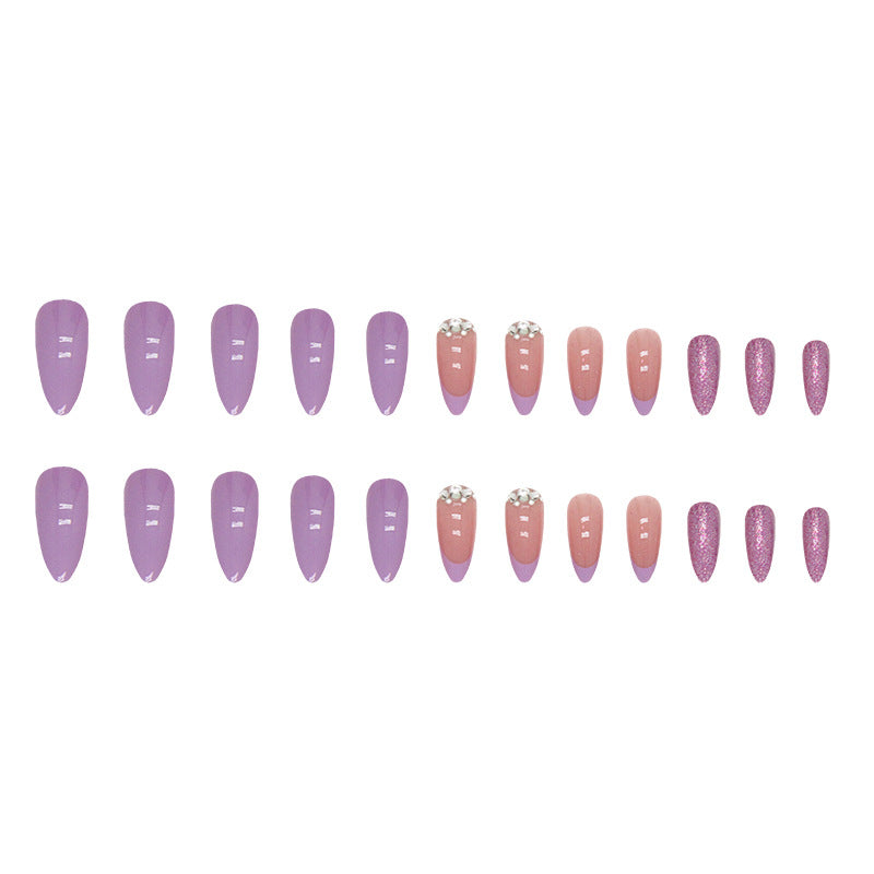 Almond Shape Lilac Nails, Sweet and Chic