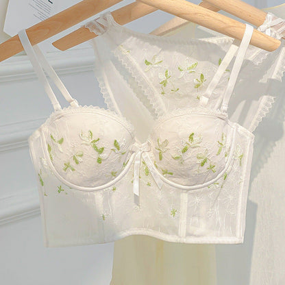 French Open Cup Soft Steel Ring Push-up Bras