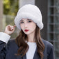 Winter Real Rabbit Fur Beanie - Cozy & Stylish