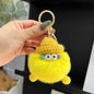 Cute Real Rabbit Fur Coal Ball Keychain Bag Charm