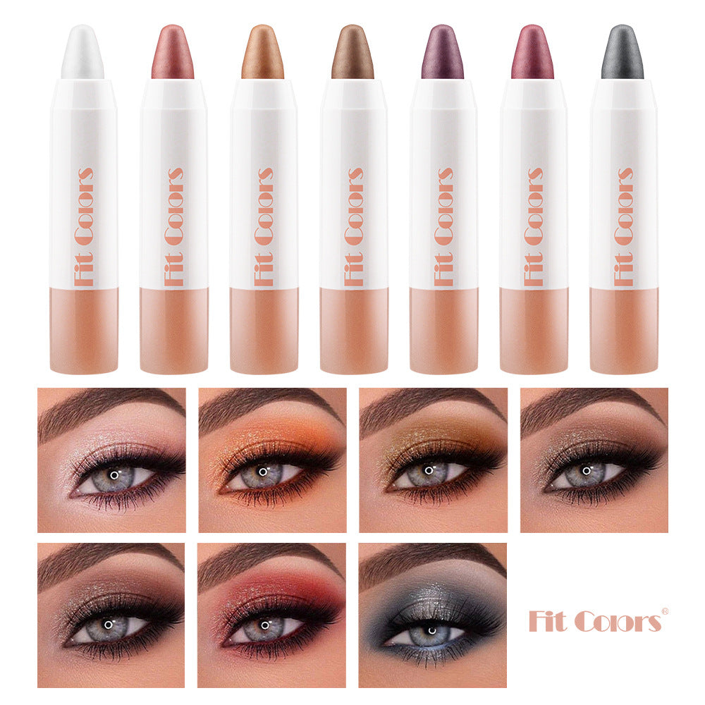 New Fashion 7-Color Shimmer Eye and Lip Makeup Stick for Multi-Use-Homeunderwear