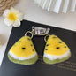 Cute Small Watermelon Sheepwool of Hare Keychain Accessory