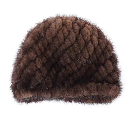 Winter Men's Mink Fur Ear Flap Hat - Warm & Stylish