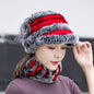 Winter Real Rabbit Fur Cap & Scarf Set - Mom Hat